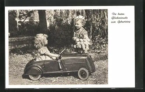 AK Kinder mit Spielzeug-Auto