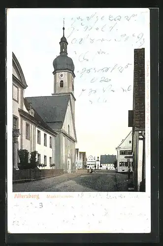 AK Allersberg, Marktstrasse, Kirche