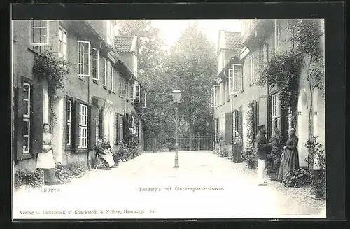 AK Lübeck, Glandorps Hof, Glockengiesserstrasse