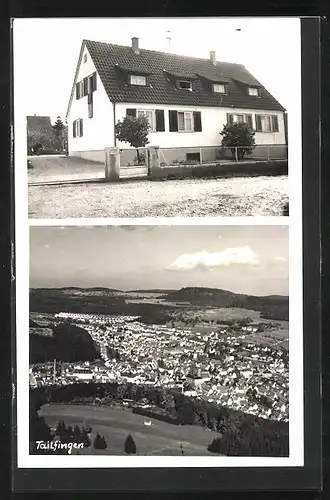 AK Tailfingen, Wohnhaus, Ortsansicht aus der Vogelschau