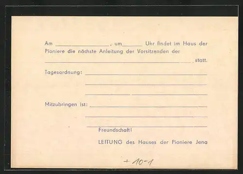 AK Jena, Haus der Pioniere Erich Weinert, Kahlaische Strasse 9
