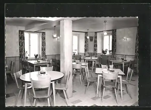 AK Stühlingen, Gasthaus zum Rebstock, Innenansicht, ca. 1960