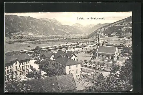 AK Selzthal, Teilansicht mit Kirche, Blick ins Tal