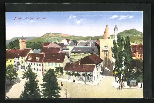 AK Jena, Strassenpartie am Johannisplatz