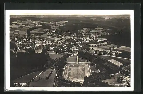 AK Bad Elster, Fliegeraufnahme der Stadt