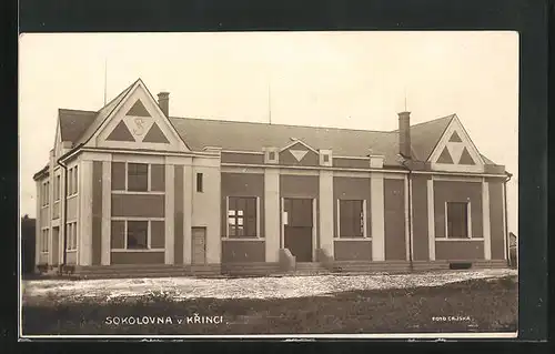 AK Krinec, Sokolovna, Ansicht der Turnhalle