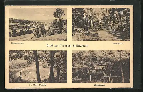 AK Trebgast b, Bayreuth, Naturkanzel, Heldenhain, Der kleine Bergsee