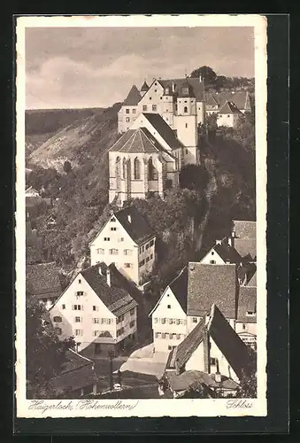 AK Haigerloch /Hohenzollern, Teilansicht mit Schloss