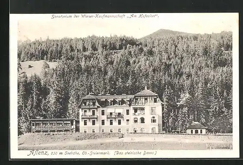 AK Aflenz, Sanatorium der Wiener-Kaufmannschaft Am Hofacker