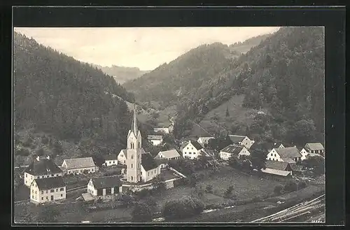 AK Rachau b. Knittelfeld, Dorf aus der Vogelschau