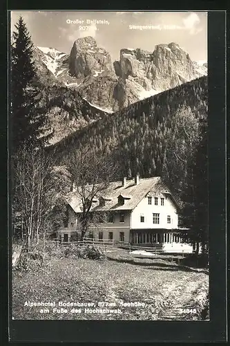 AK St. Ilgen, Alpenhotel Bodenbauer am Fusse des Hochschwab