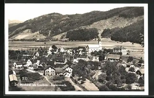 AK St. Michael ob Leoben, Teilansicht mit Kirche