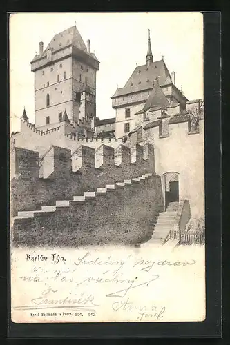 AK Karluv Týn, Aufstieg zur Burg