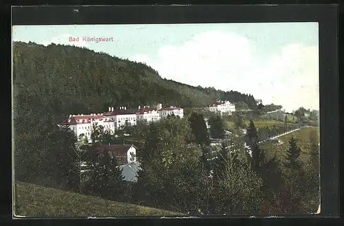 AK Bad Königswart, Gebäude am Hang