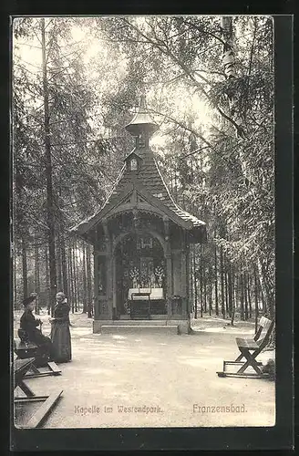 AK Franzensbad, Kapelle im Westendpark