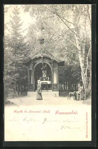 AK Franzensbad, Kapelle in Loimann`s Park