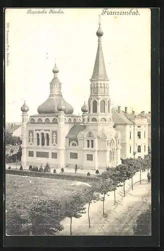 AK Franzensbad, Russische Kirche