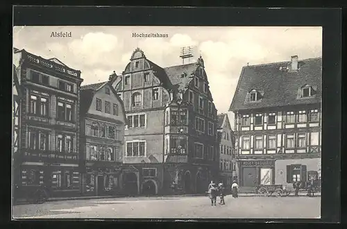 AK Alsfeld, Hochzeitshaus Adler Drogerie