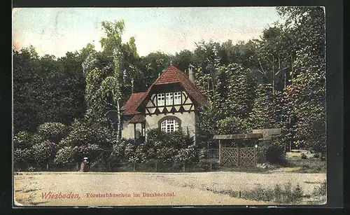 AK Wiesbaden, Gasthaus Försterhäuschen im Dambachthal