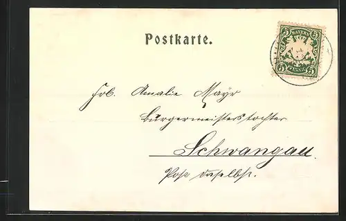 AK Immenstadt /Allgäu, Teilansicht von Friedrichsbad aus