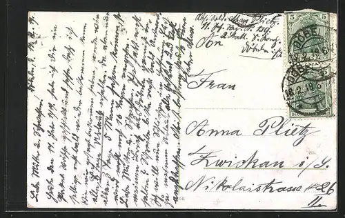 AK Döbeln, Stadttheater, Obermarkt, Körnerplatz, Rathaus