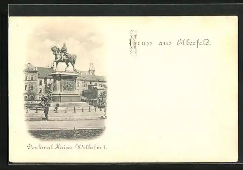 AK Elberfeld, Denkmal Kaiser Wilhelm I.