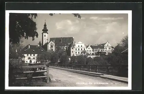 AK Frohnleiten, Eigang zum Ort über eine Brücke