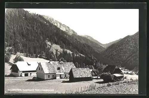 AK Fallenstein, Gasthaus Tonionaussicht zwischen Bergen