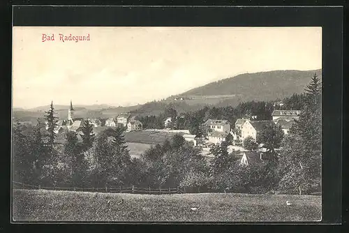 AK Bad Radegund, Teilansicht mit Kirche