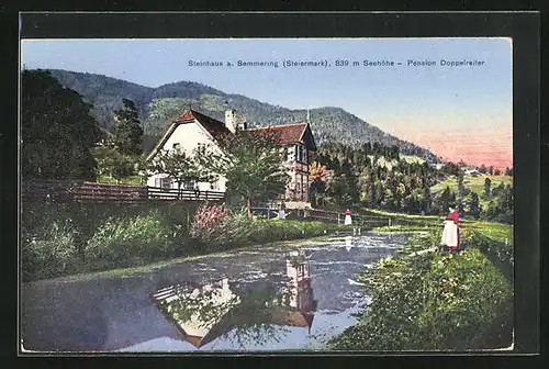 AK Steinhaus a. Semmering, Pension Doppelreiter