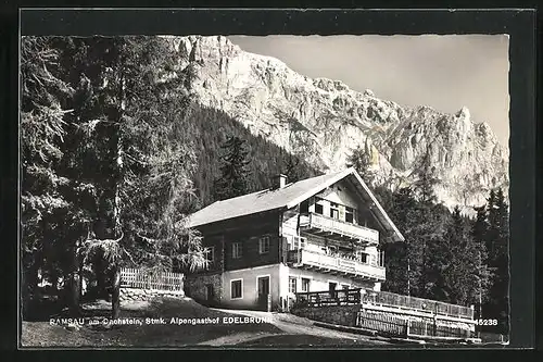 AK Ramsau am Dachstein, Alpengasthof Edelbrunn