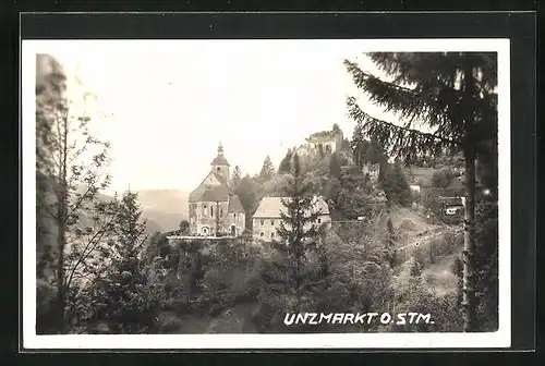 AK Unzmarkt, Kirche und Ruine