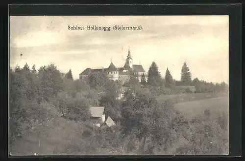 AK Hollenegg, Totalansicht vom Schloss