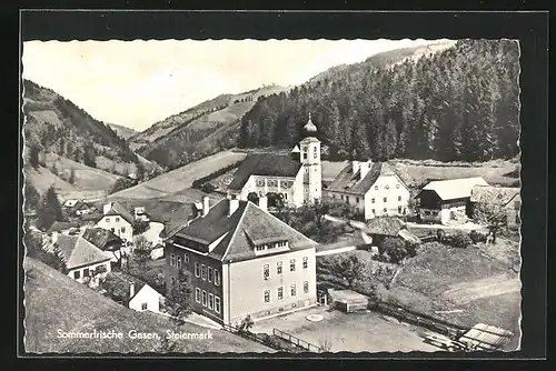AK Gasen /Steiermark, Teilansicht des Ortes