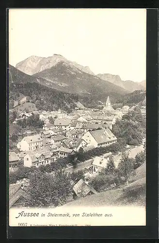 AK Aussee, Ortsansicht von Sixleithen aus
