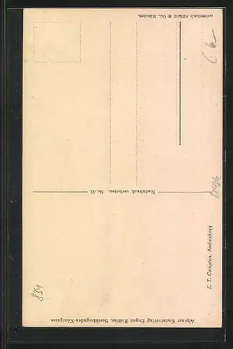 Künstler-AK Edward Theodore Compton: Blick auf den Archenkopf