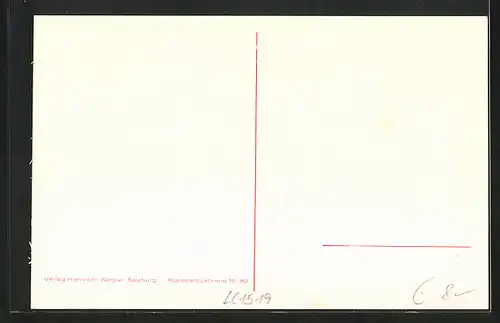 Künstler-AK Edward Theodore Compton: Salzburg, Festung Hohensalzburg vom Kapuzinerberg