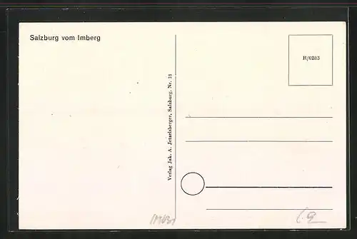 Künstler-AK Edward Theodore Compton: Salzburg, Festung Hohensalzburg vom Imberg