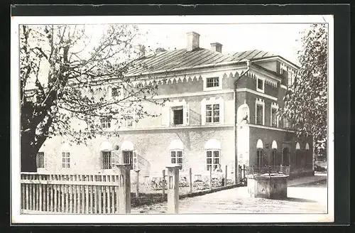 AK Salzburg, Winter Gasthaus, Bade- und Schwimmanstalt zum Ganshof