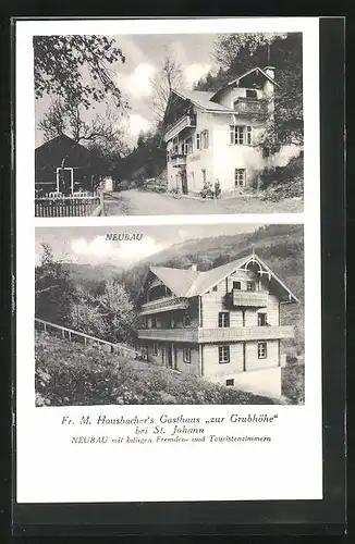 AK St. Johann, Gasthaus zur Grubhöhe