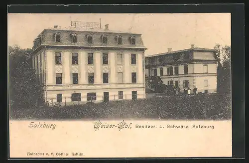 AK Salzburg, Hotel Weiser-Hof von L. Schwärz