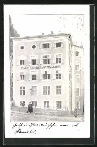 AK Salzburg, Ansicht vom Mädchen-Realgymnasium