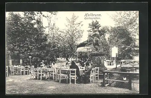AK Hellbrunn, Gartenterrasse eines Restaurants
