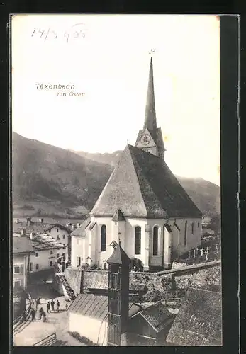 AK Taxenbach, Ortsansicht mit Kirche