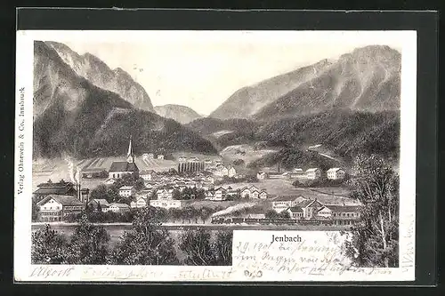 Künstler-AK Jenbach, Autograph von Prinz Alfons von Bayern