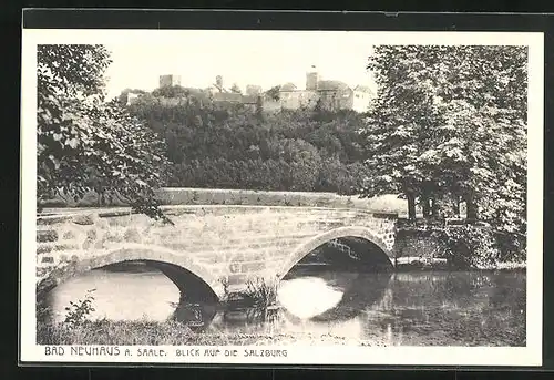 AK Bad Neuhaus a. Saale, Blick auf die Salzburg