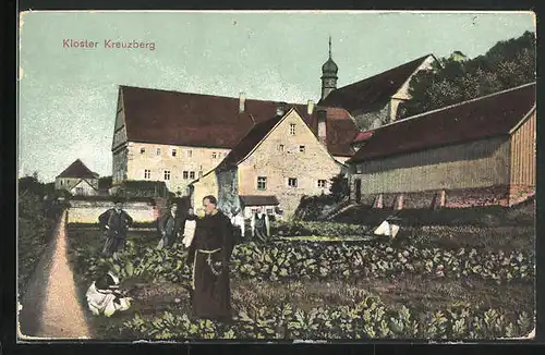AK Kreuzberg, Franziskanerkloster mit Garten