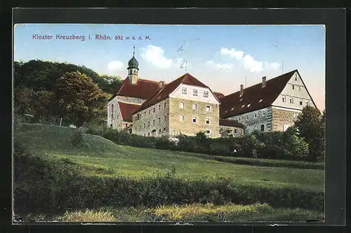 AK Kreuzberg / Rhön, Blick zum Kloster