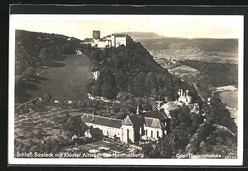AK Hammelburg, Schloss Saaleck mit Kloster Altstadt