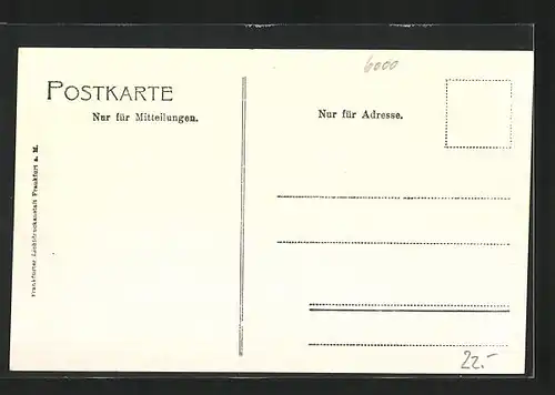 AK Frankfurt a. M., Strassenbahn auf der Kaiserstrasse